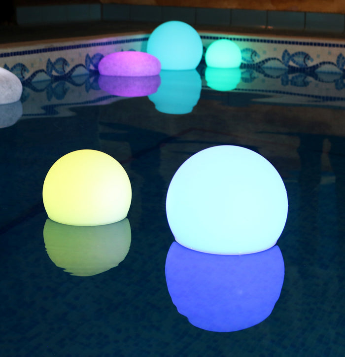 Schwimmlampe Poolleuchte, 20cm LED Kugel RGB mit Fernbedienung, Garten